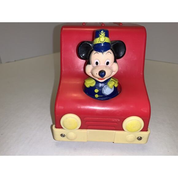 Vtg Mickeys Musical Parade Van Music Walt Disney LJN Toy Hong Kong Works - Picture 2 of 12